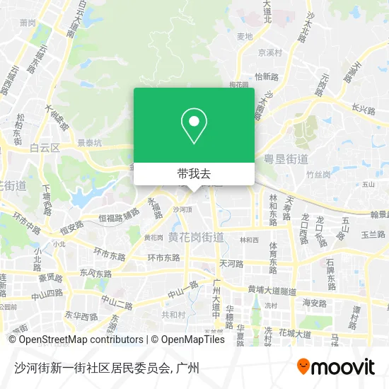 沙河街新一街社区居民委员会地图