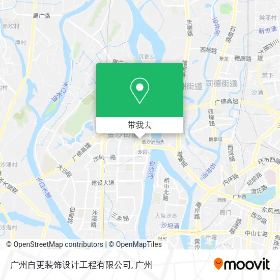 广州自更装饰设计工程有限公司地图
