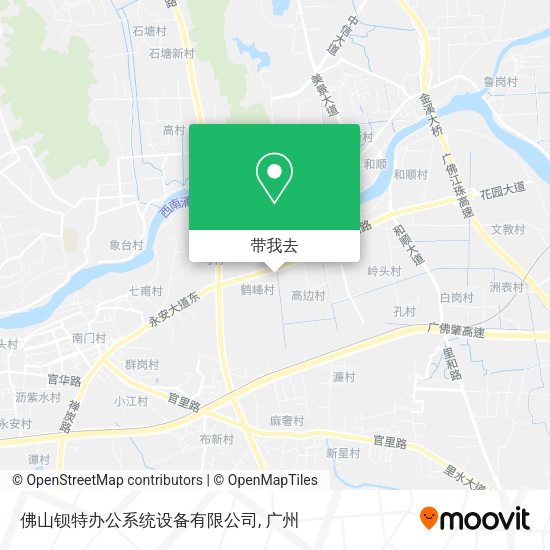 佛山钡特办公系统设备有限公司地图