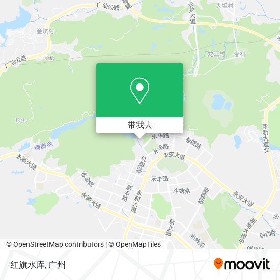 红旗水库地图