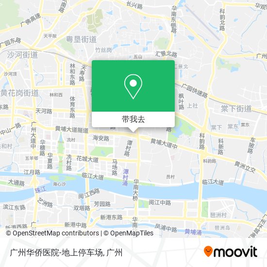 广州华侨医院-地上停车场地图