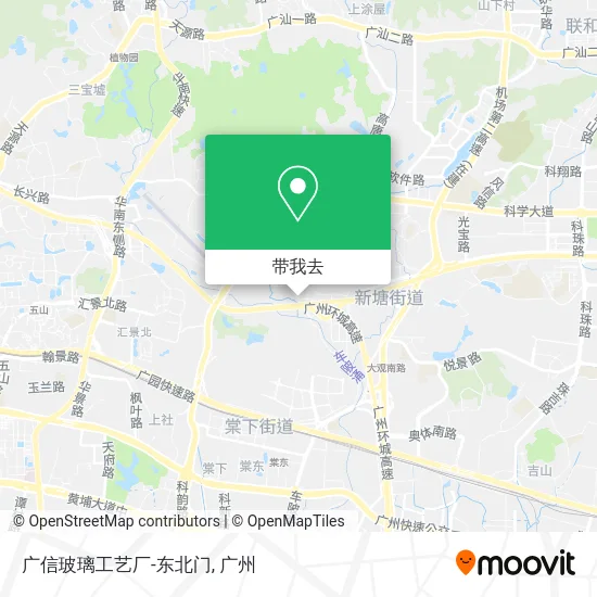 广信玻璃工艺厂-东北门地图