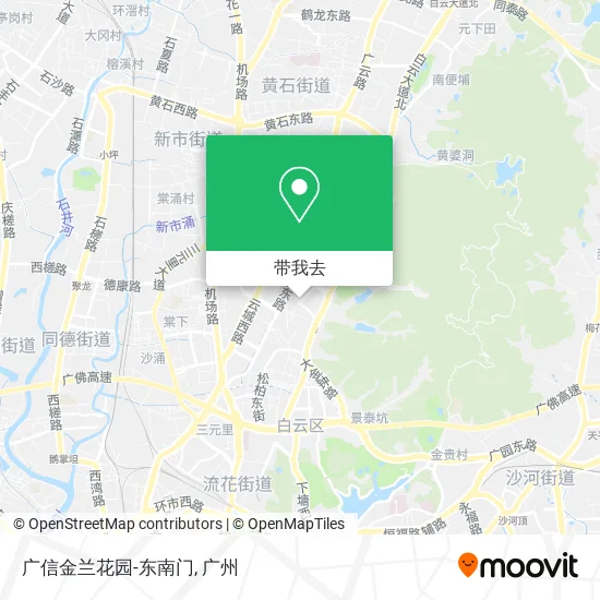 广信金兰花园-东南门地图