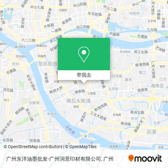 广州东洋油墨批发-广州润景印材有限公司地图