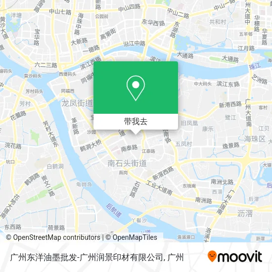 广州东洋油墨批发-广州润景印材有限公司地图