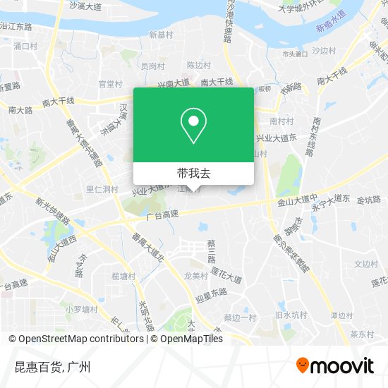 昆惠百货地图