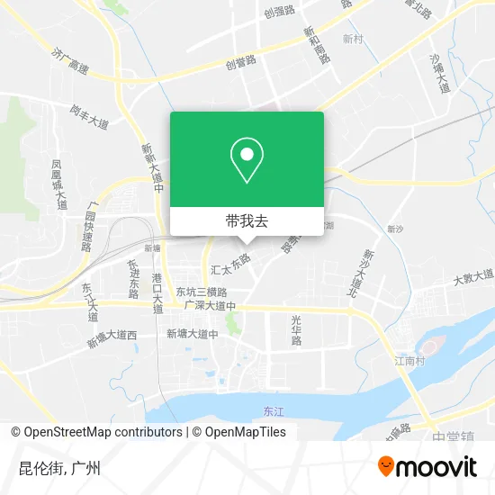 昆伦街地图
