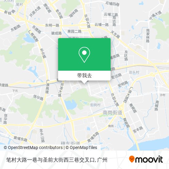 笔村大路一巷与圣前大街西三巷交叉口地图