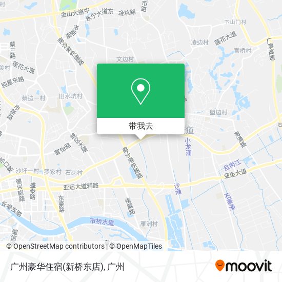 广州豪华住宿(新桥东店)地图