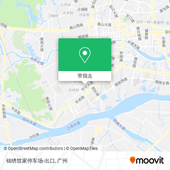 锦绣世家停车场-出口地图