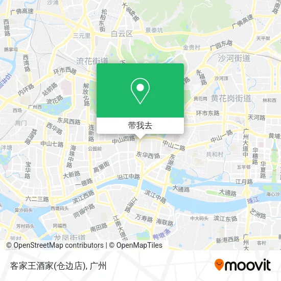 客家王酒家(仓边店)地图