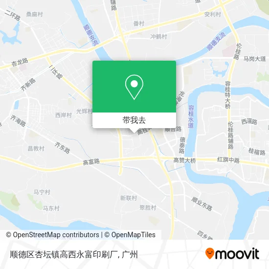 顺德区杏坛镇高西永富印刷厂地图