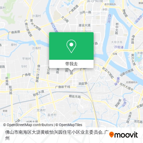 佛山市南海区大沥黄岐怡兴园住宅小区业主委员会地图