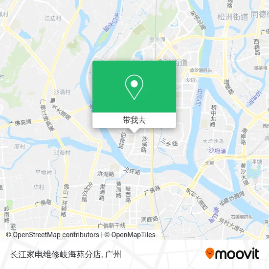 长江家电维修岐海苑分店地图
