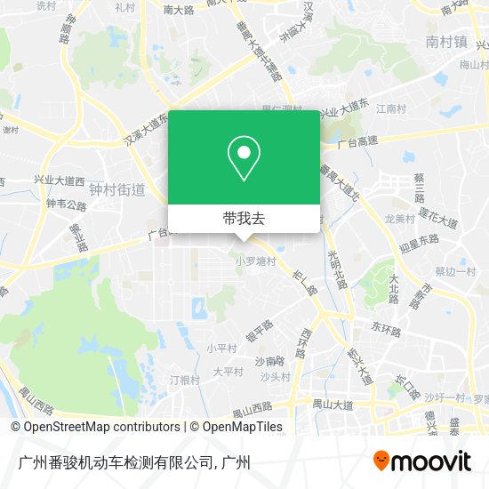 广州番骏机动车检测有限公司地图
