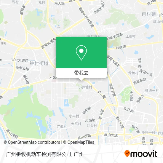 广州番骏机动车检测有限公司地图