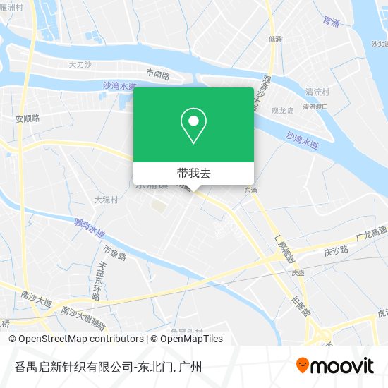 番禺启新针织有限公司-东北门地图
