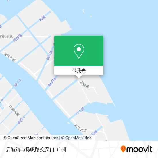 启航路与扬帆路交叉口地图
