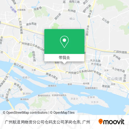 广州航道局物资分公司仓码支公司茅岗仓库地图