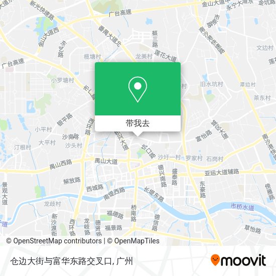 仓边大街与富华东路交叉口地图