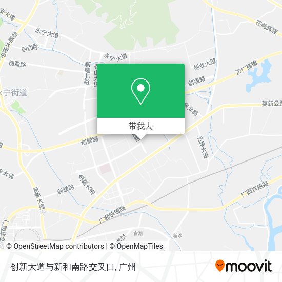 创新大道与新和南路交叉口地图