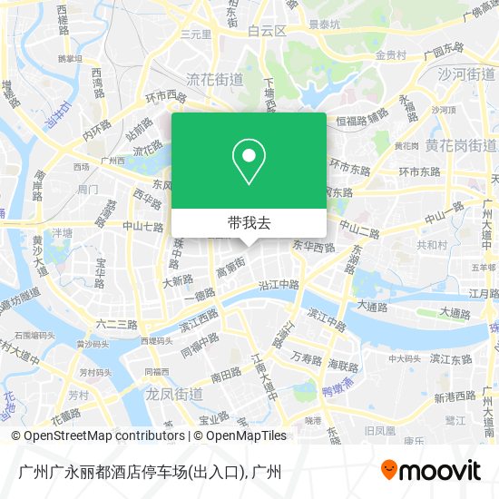 广州广永丽都酒店停车场(出入口)地图