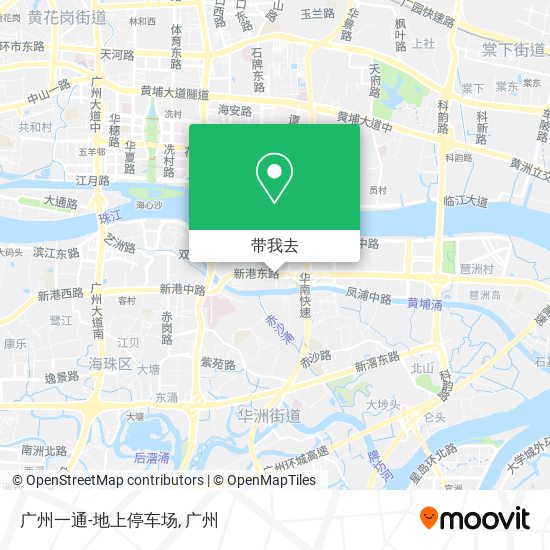 广州一通-地上停车场地图