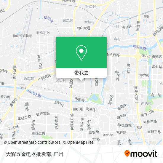 大辉五金电器批发部地图