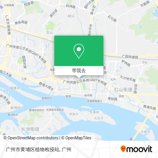 广州市黄埔区植物检疫站地图