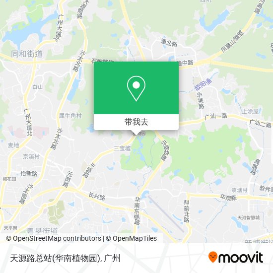 天源路总站(华南植物园)地图