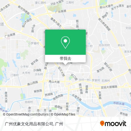 广州优象文化用品有限公司地图