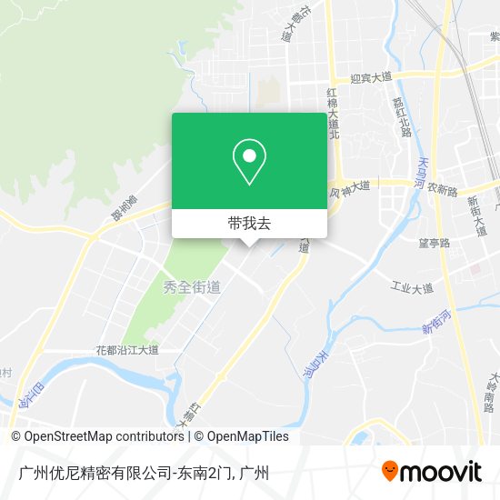 广州优尼精密有限公司-东南2门地图