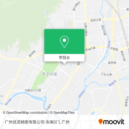 广州优尼精密有限公司-东南2门地图