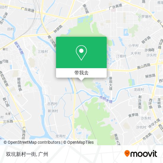 双坑新村一街地图