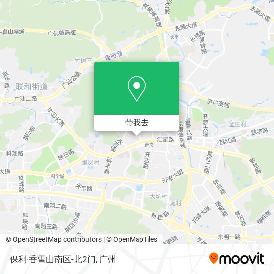 保利·香雪山南区-北2门地图