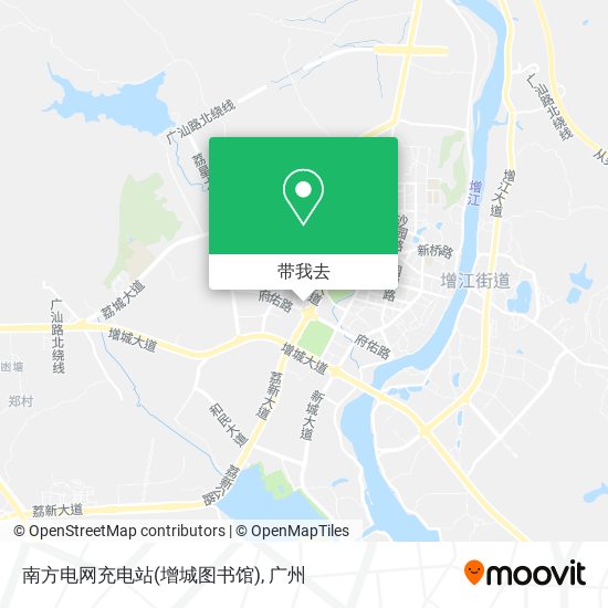 南方电网充电站(增城图书馆)地图