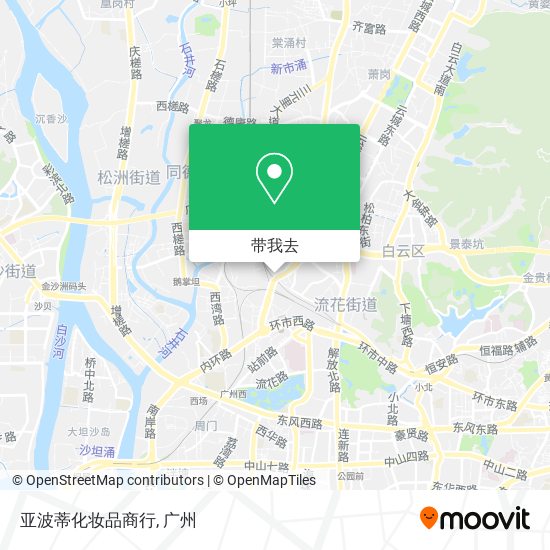 亚波蒂化妆品商行地图
