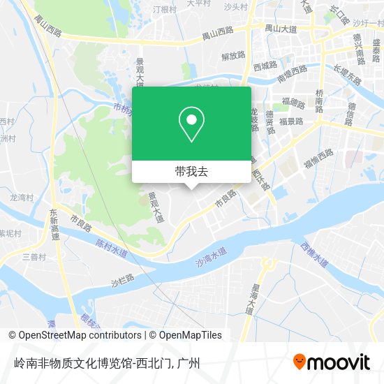 岭南非物质文化博览馆-西北门地图