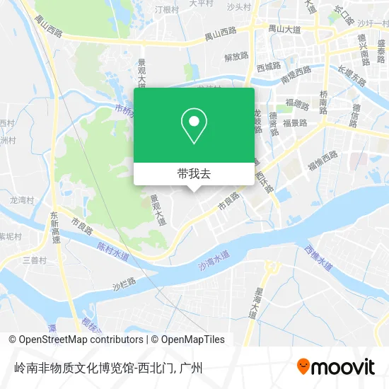 岭南非物质文化博览馆-西北门地图