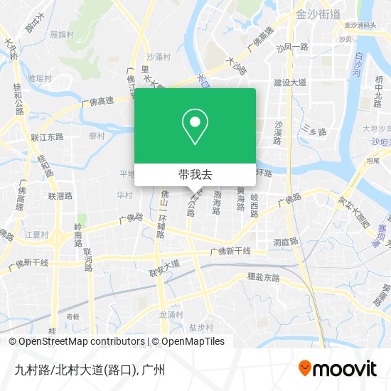 九村路/北村大道(路口)地图