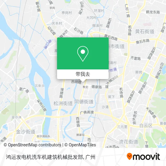 鸿运发电机洗车机建筑机械批发部地图