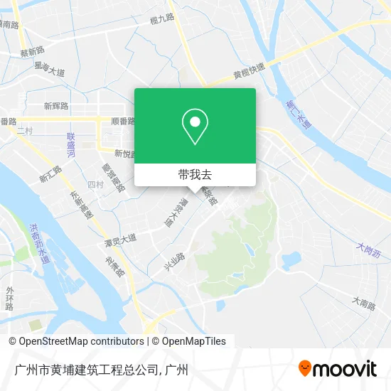 广州市黄埔建筑工程总公司地图