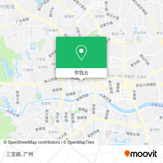 三堂路地图