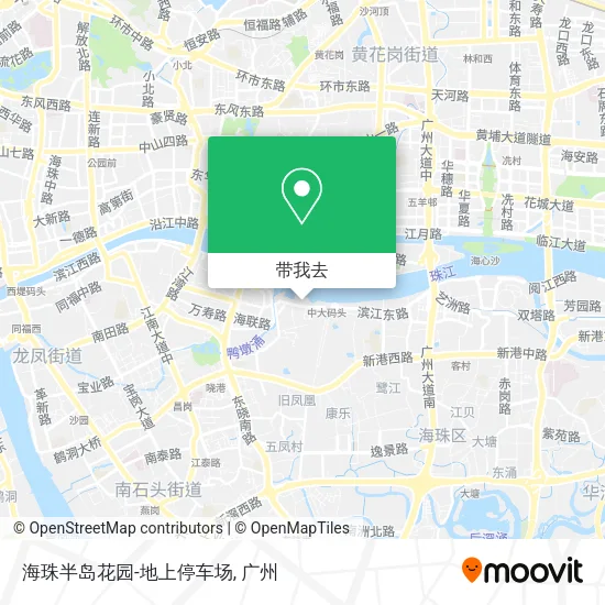 海珠半岛花园-地上停车场地图