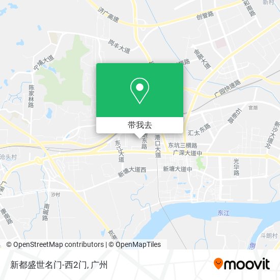新都盛世名门-西2门地图
