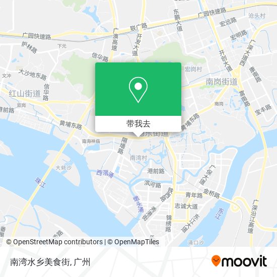 南湾水乡美食街地图