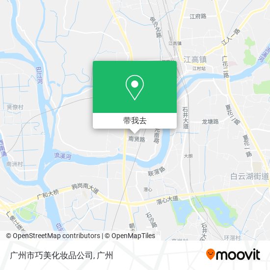 广州市巧美化妆品公司地图