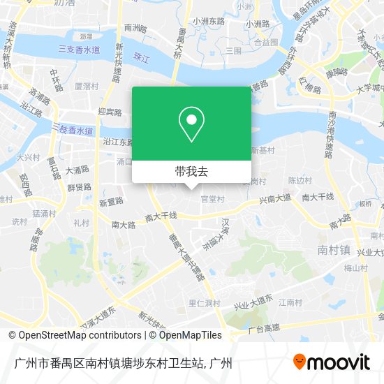 广州市番禺区南村镇塘埗东村卫生站地图