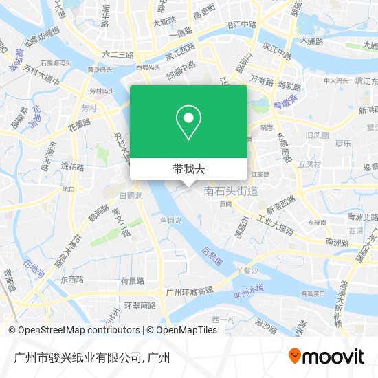 广州市骏兴纸业有限公司地图