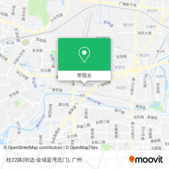 桂22路(街边-金域蓝湾北门)地图